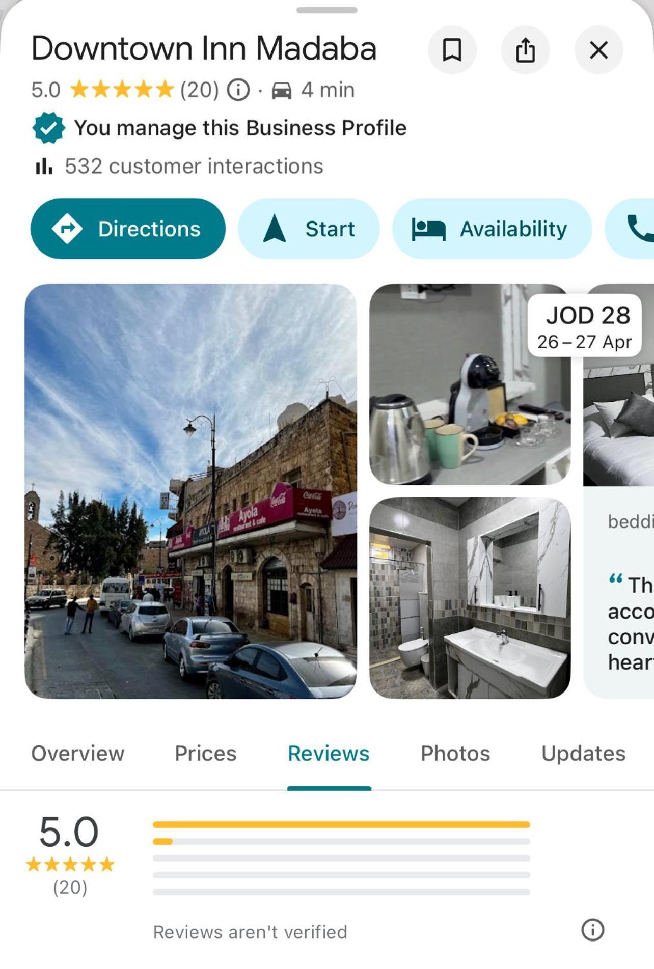Downtown Inn مادابا المظهر الخارجي الصورة